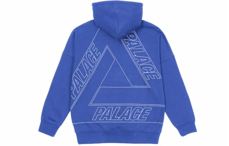 PALACE FW21 ULTIMO Jumbo Tri-Ferg Drop Shoulder Hood Navy Logo