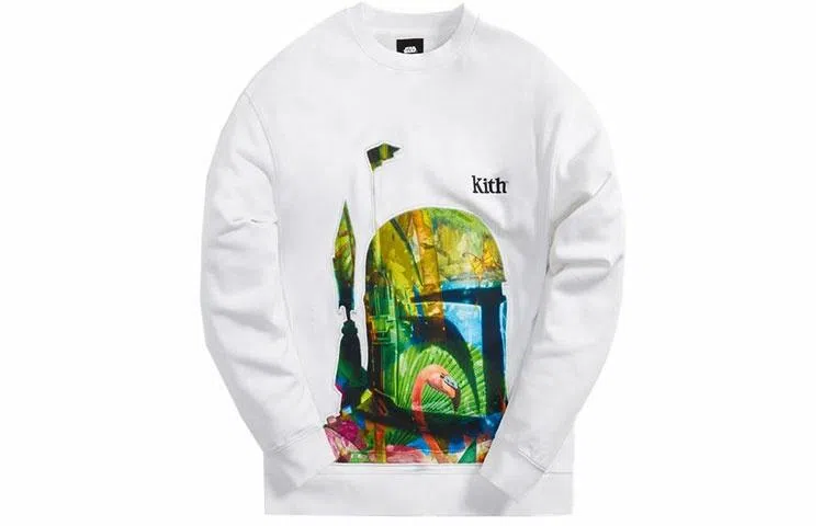 KITH x STAR WARS Boba Fett Crewneck White