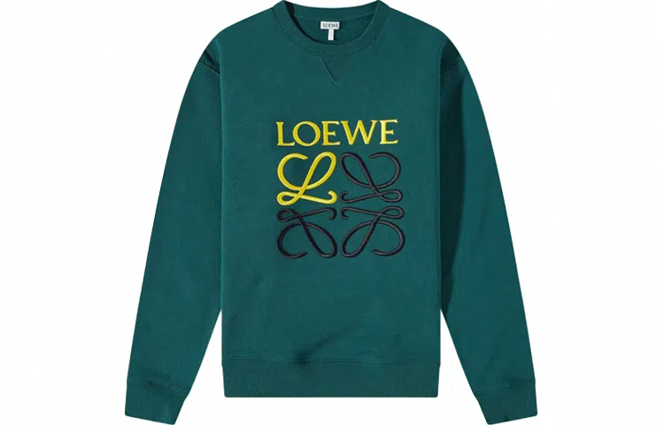 LOEWE Anagram Green Sweatshirt