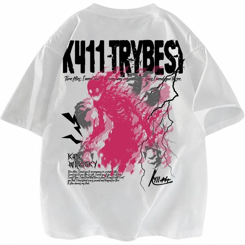 K411 Ghost Lightning Logo T-Shirt