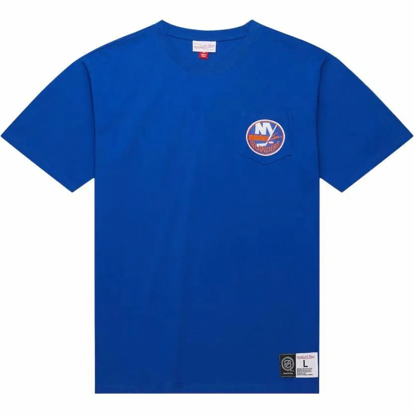 Mitchell Ness Royal New York Islanders Premium Pocket T