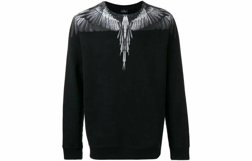 Marcelo Burlon Feather Crewneck Sweatshirt Black