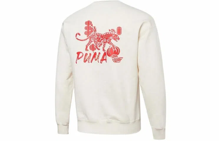 Puma CNY Yott Graphic Crew White