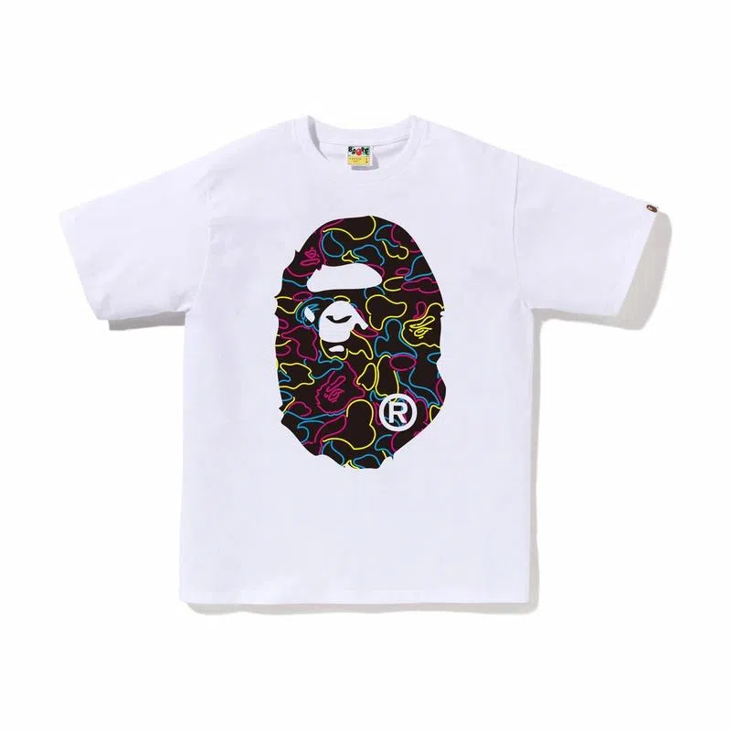 A BATHING APE Neon Camo Tee