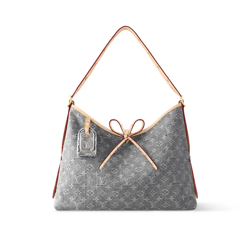 Louis Vuitton Carryall MM Monogram Gray Denim