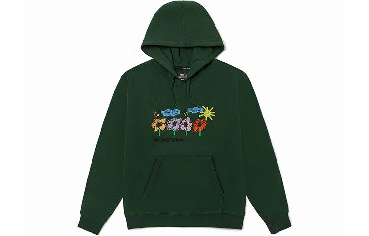 Vans x Sandy Liang Floral Embroidered Hoodie Green