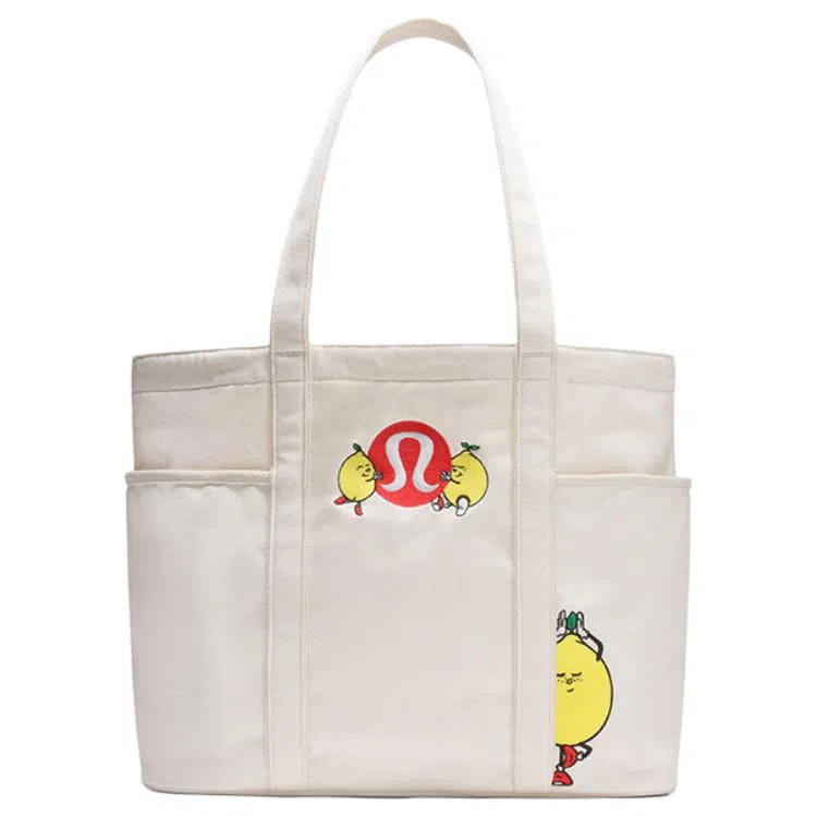 lululemon Daily Tote Bag Natural White