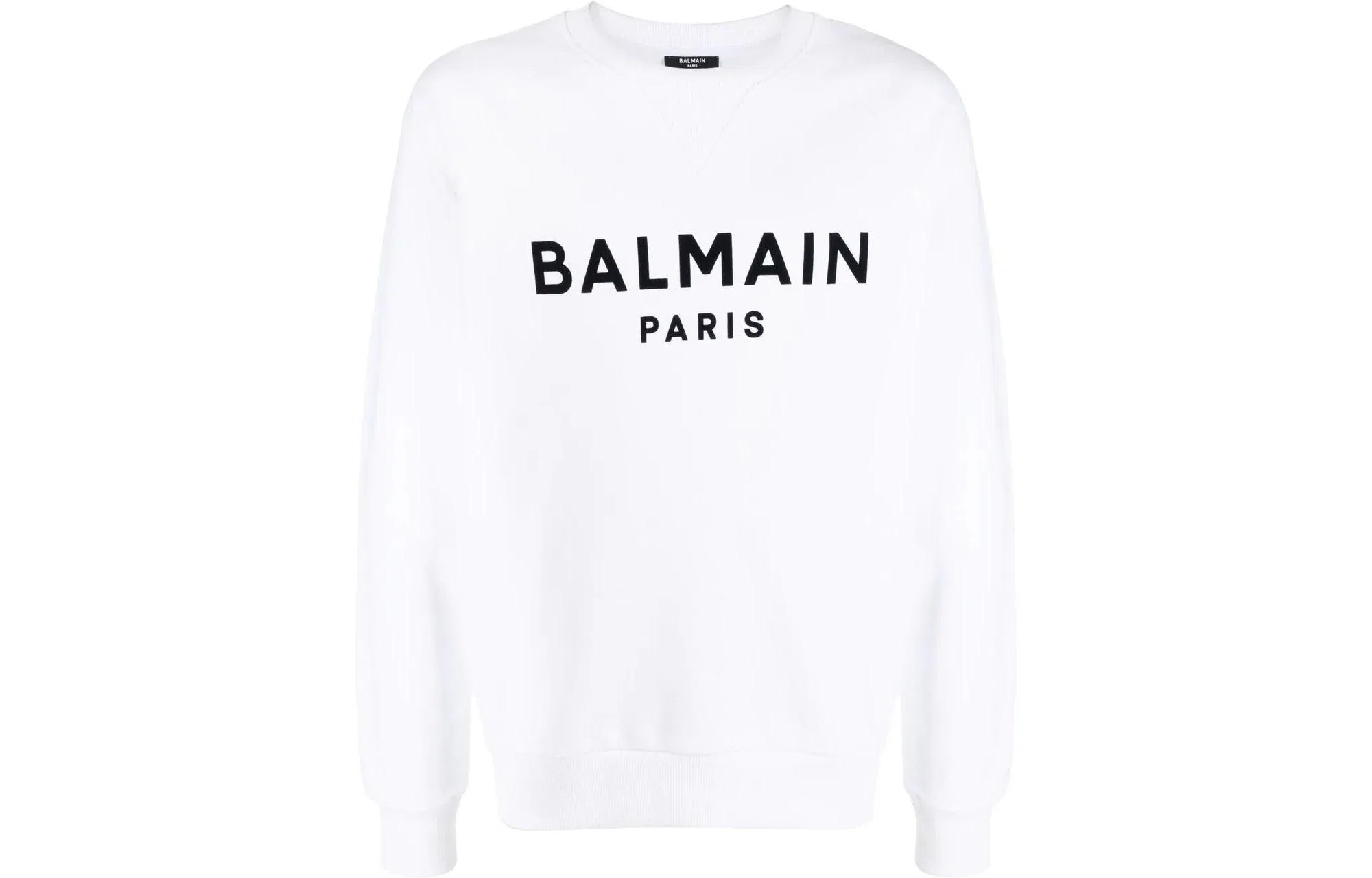 Balmain SS22 Logo Raglan Sweatshirt White