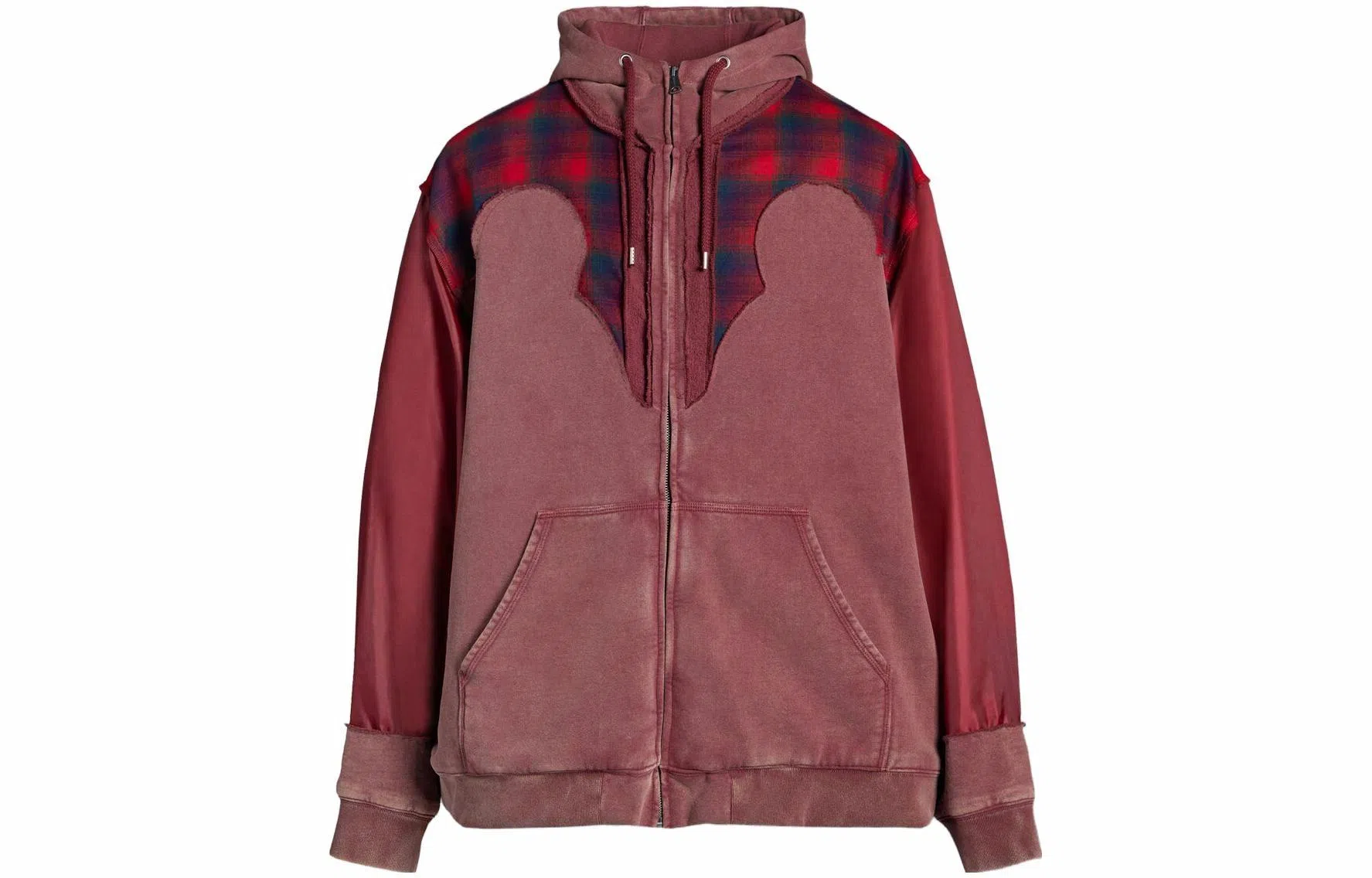 Maison Margiela x PENDLETON FW23 Bordeaux Hoodie
