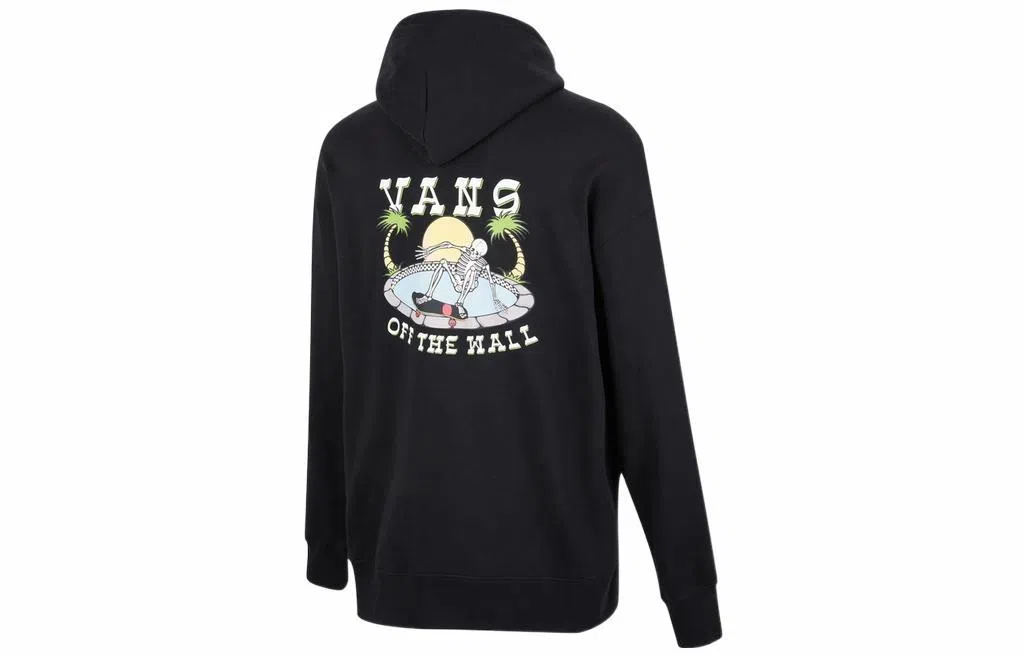 Vans Logo Hoodie Black