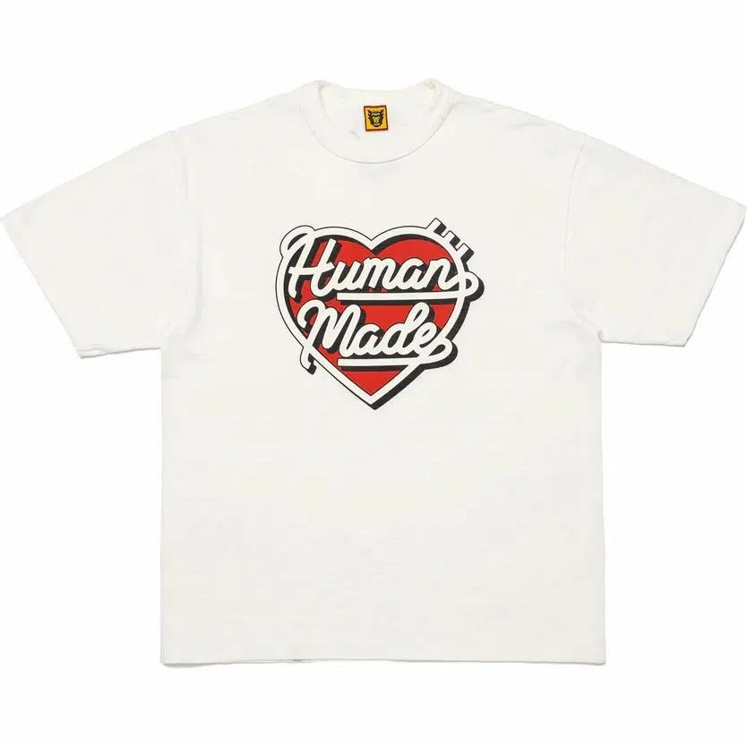 HUMAN MADE SS24 Heart Logo Crewneck T-Shirt