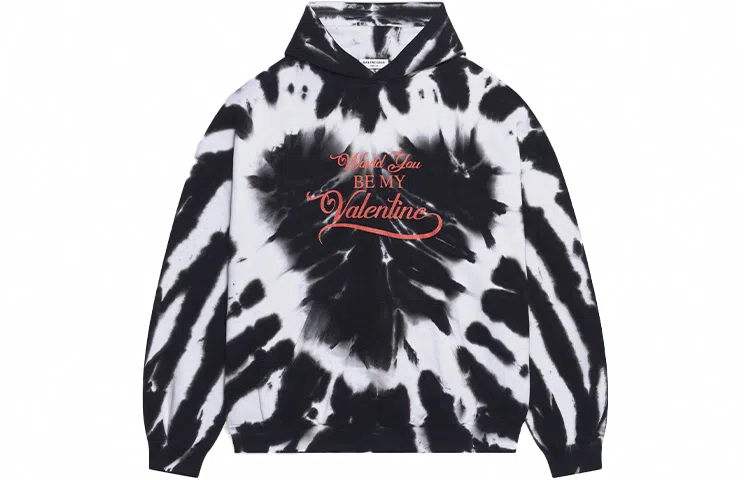 Balenciaga SS22 Tie-Dye Hoodie Black