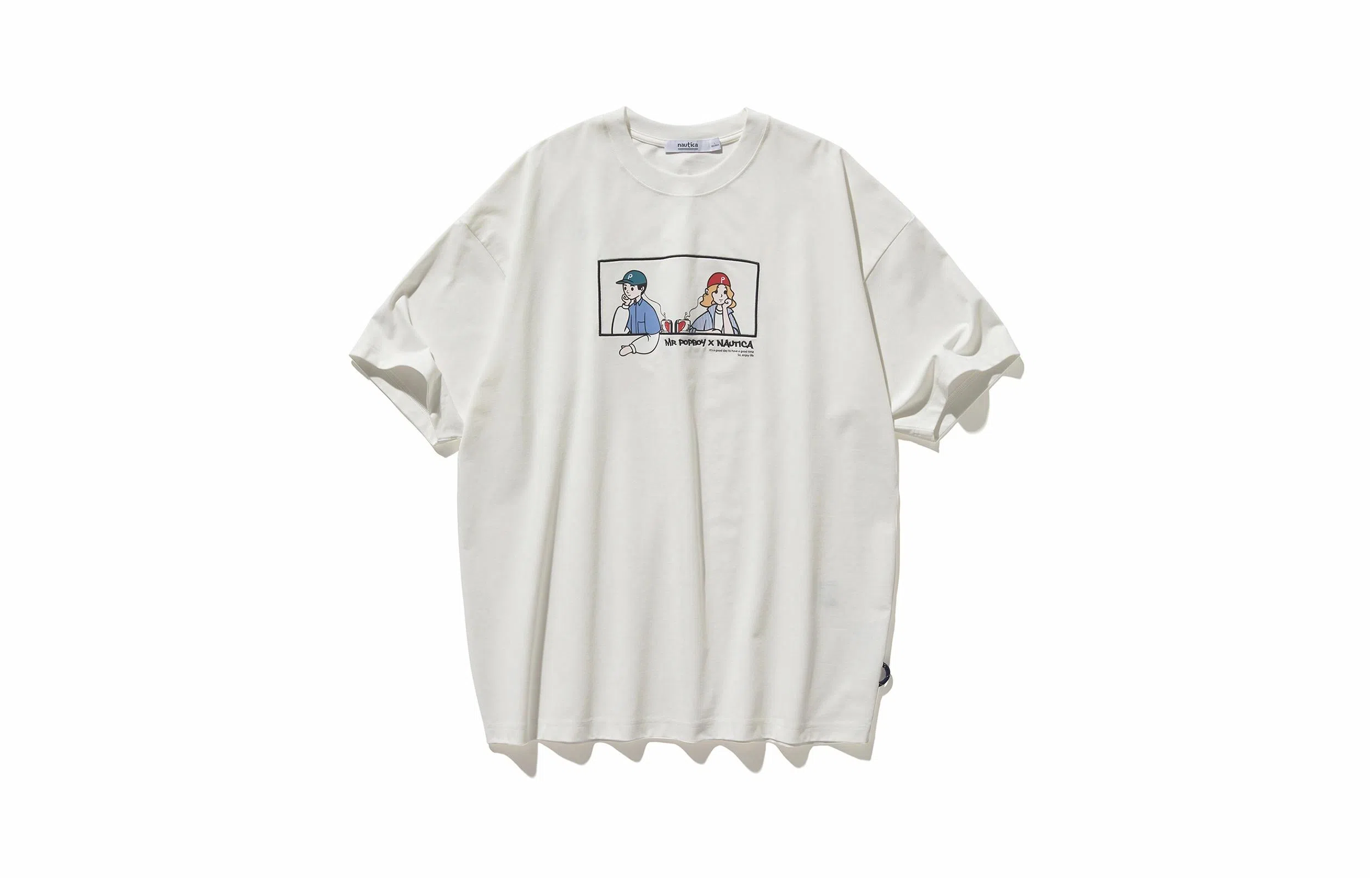 nautica white sail x POPBOY SS24 T