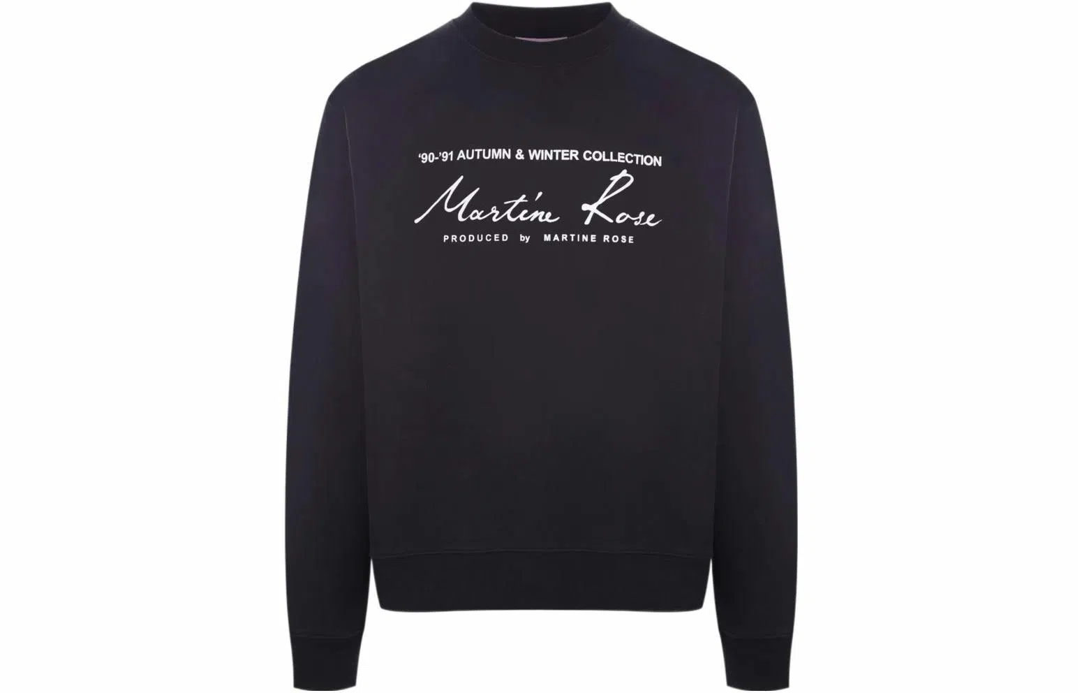 Martine Rose SS22 Logo Crewneck Sweatshirt Black