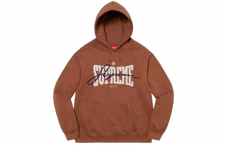 Supreme Embroidered Chenille Hooded Sweatshirt