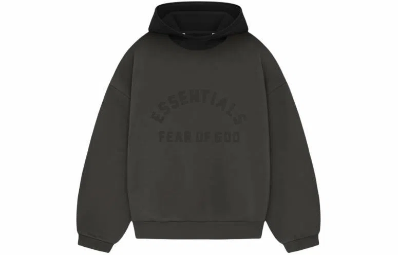 Fear of God Essentials Nylon Fleece Hoodie Ink/Jet Black