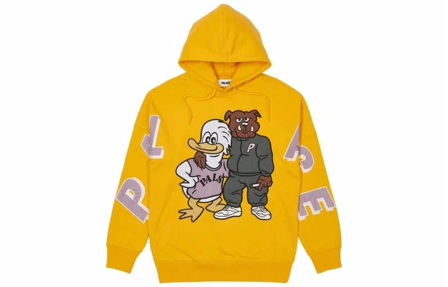 PALACE SS22 Dog And Duck Drop Shoulder Hood Yellow