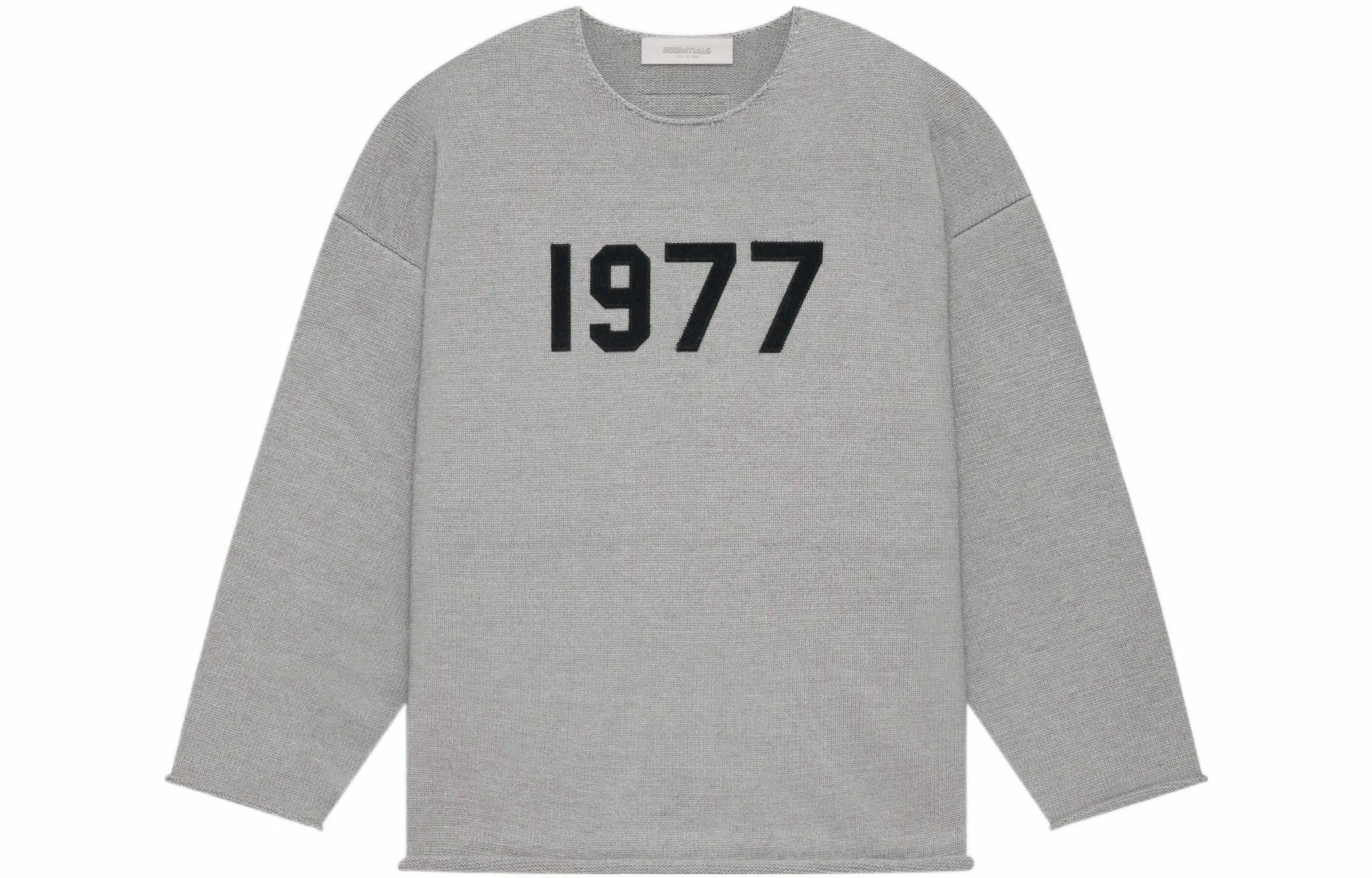 Fear of God Essentials Raw Edge Sweater Dark Oatmeal