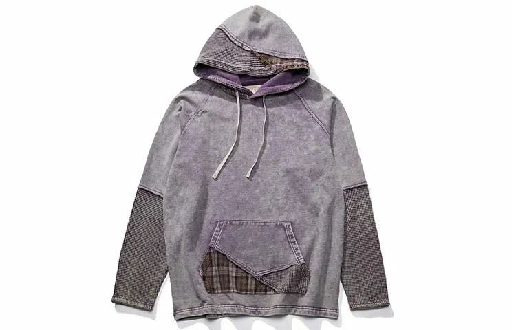 xVESSEL Waffle Plaid Hoodie