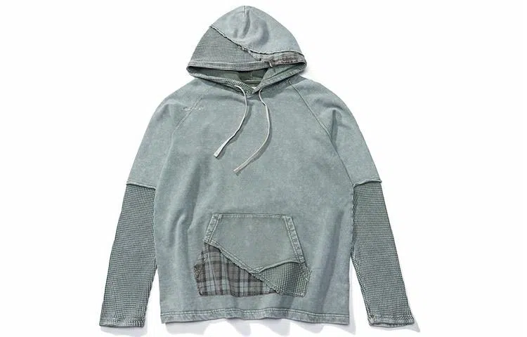 xVESSEL Waffle Plaid Hoodie