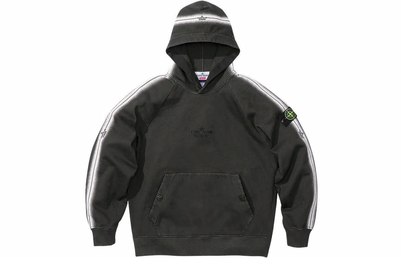 Supreme x STONE ISLAND Stripe Hooded Sweatshirt SS22