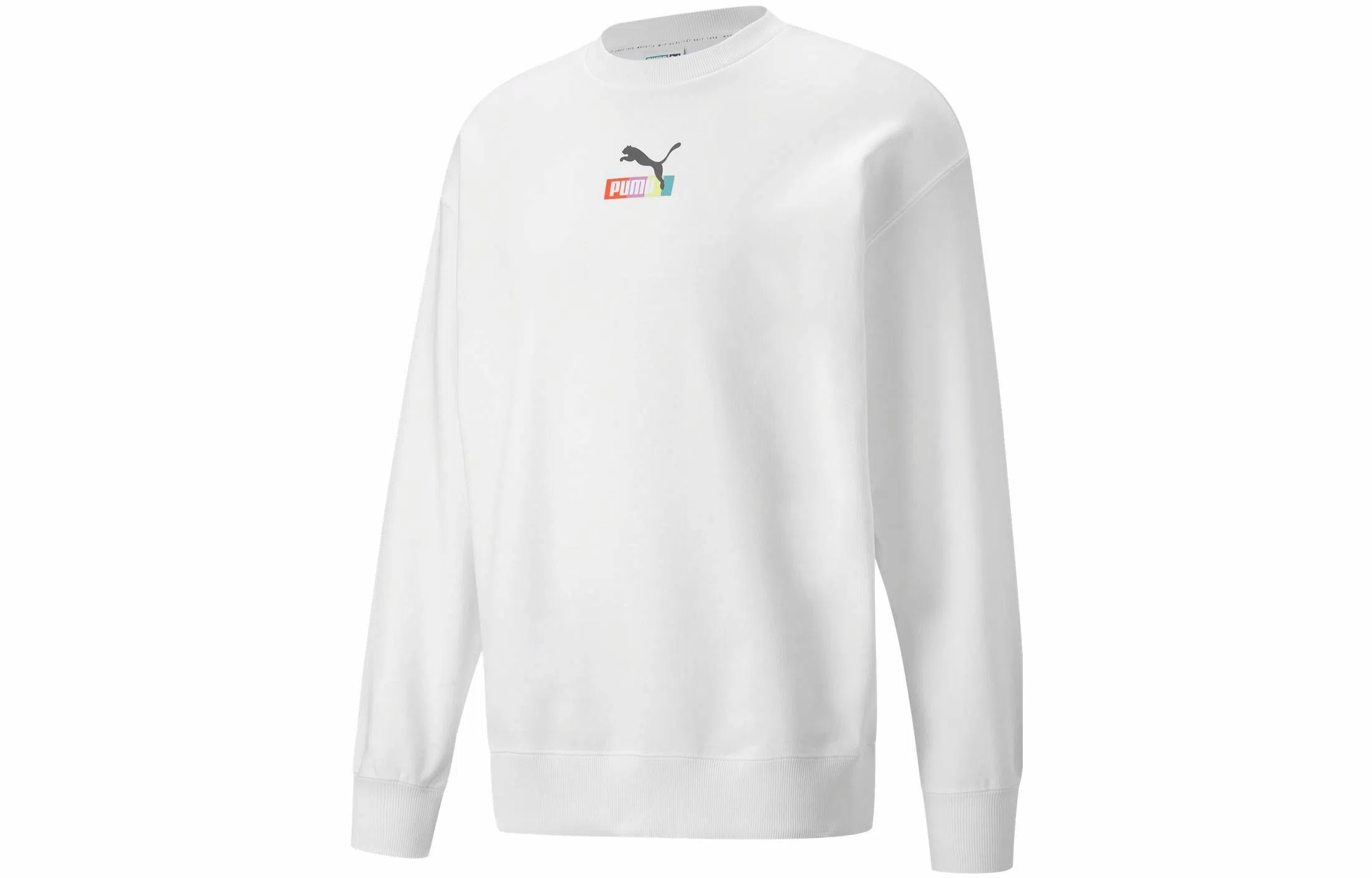 Puma Logo Crewneck Sweatshirt White