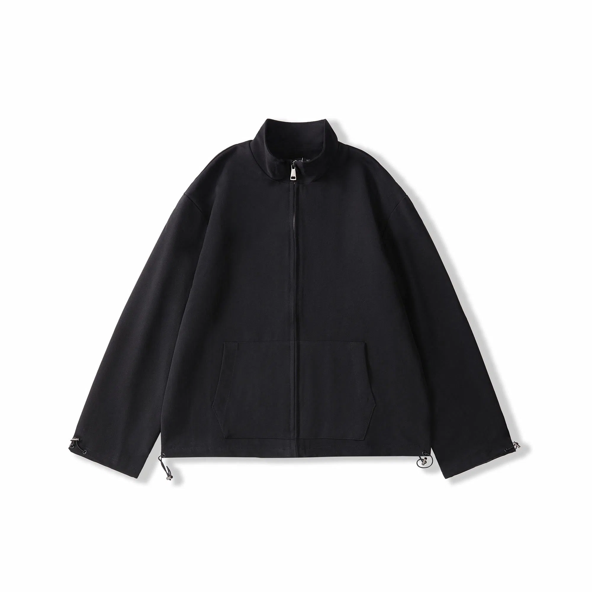 我是大卫 简约基础款纯色外套宽松高级感拉链开衫卫衣 男女同款