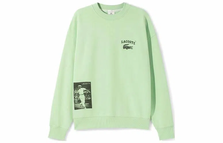 Lacoste SS22 Logo Crewneck Sweatshirt Light Green