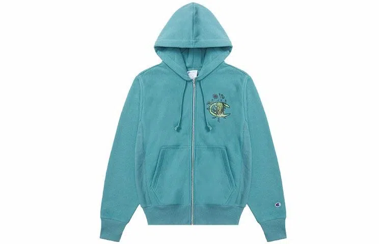 Champion US Life Logo Zip Floral Sweatshirt