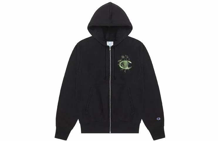 Champion US Life Logo Zip Floral Sweatshirt