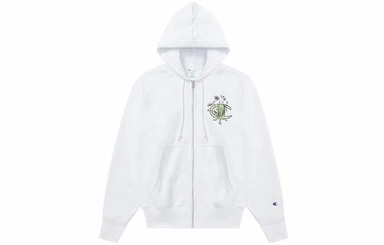 Champion US Life Logo Zip Floral Sweatshirt