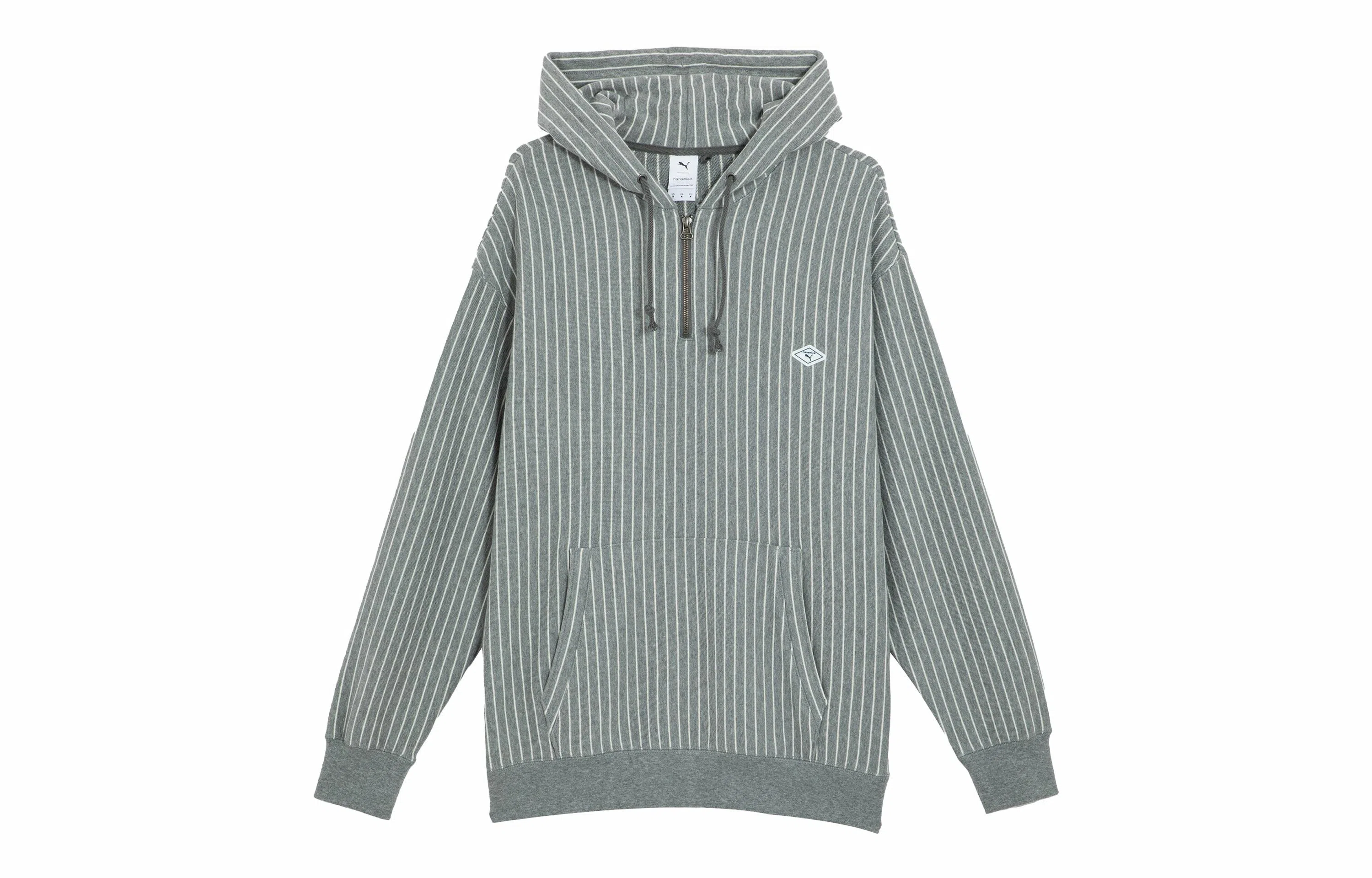 PUMA x nanamica Striped Hoodie Light Blue