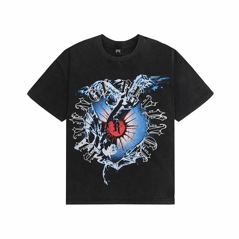 Revenge Angel Print Crewneck T-Shirt