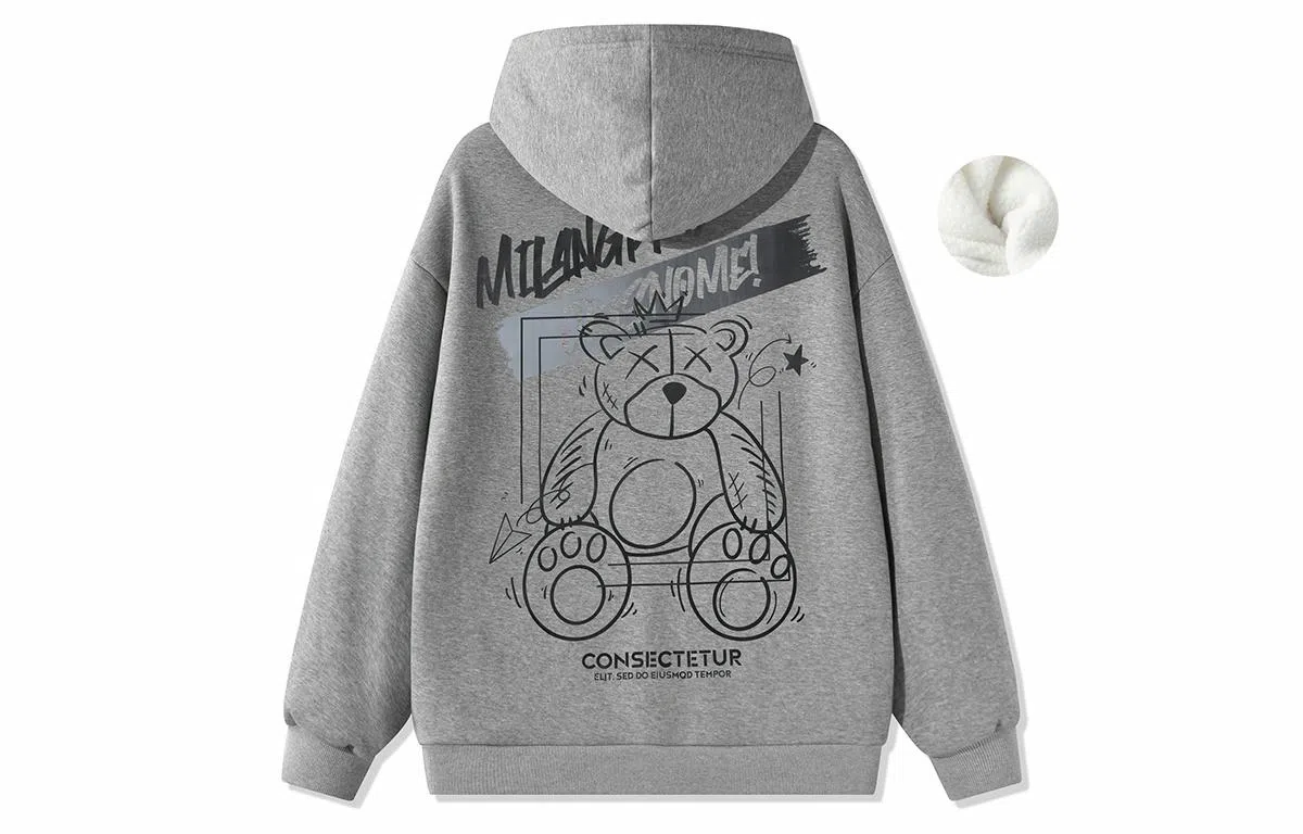 国际米兰足球俱乐部 涂鸦印花宽松休闲连帽套头学生运动户外内搭上衣重磅卫衣 男女同款