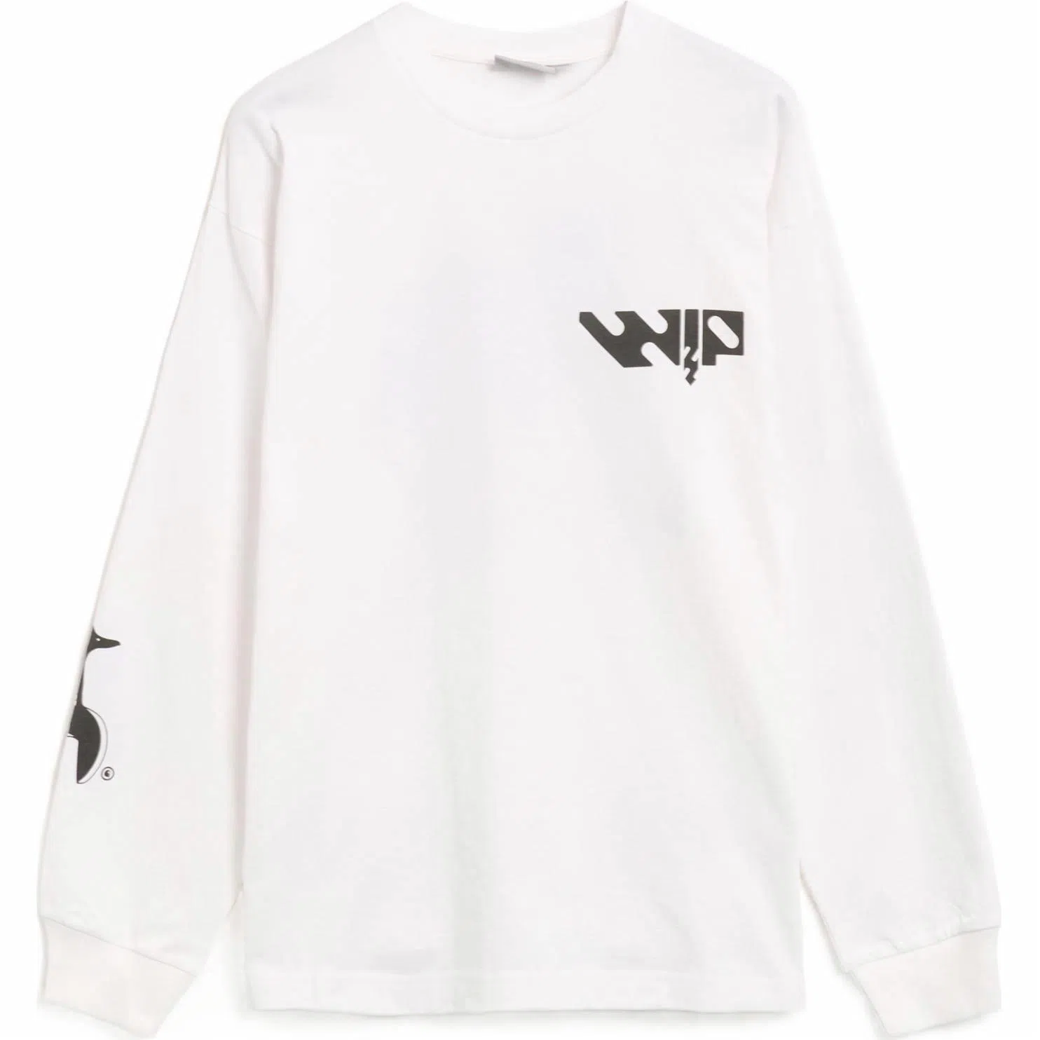 Carhartt WIP Logo Crewneck Long Sleeve White