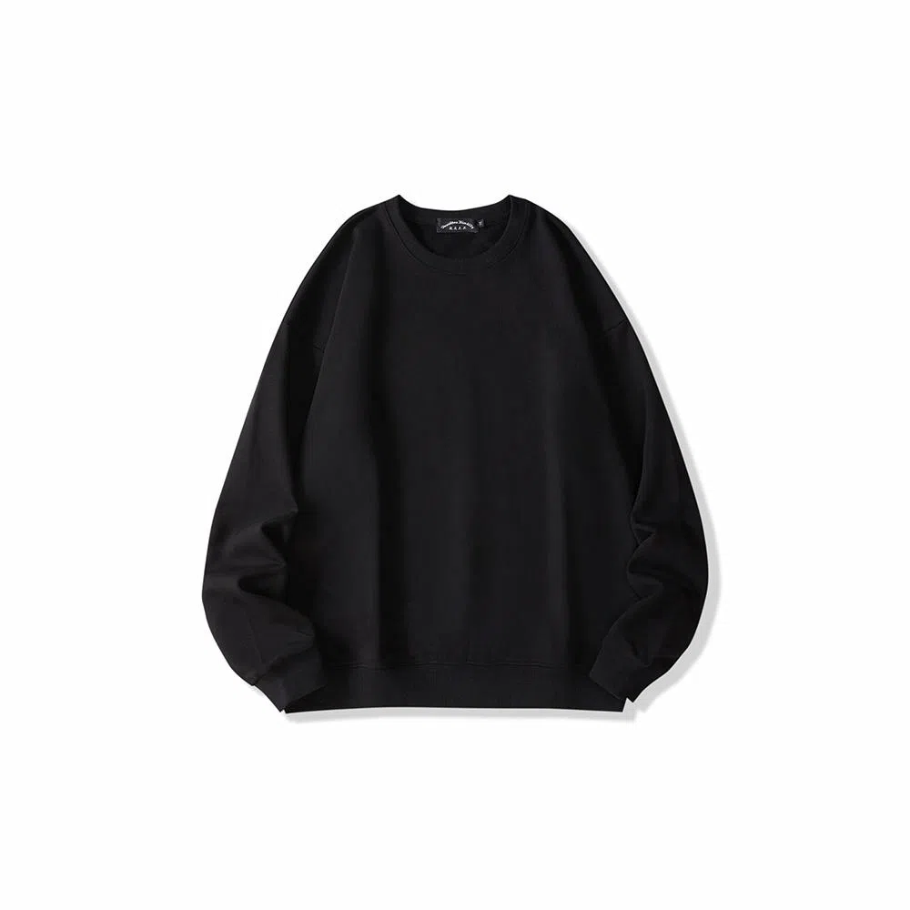 我是大卫 基础款纯色简约休闲打底时尚舒适圆领卫衣 男女同款