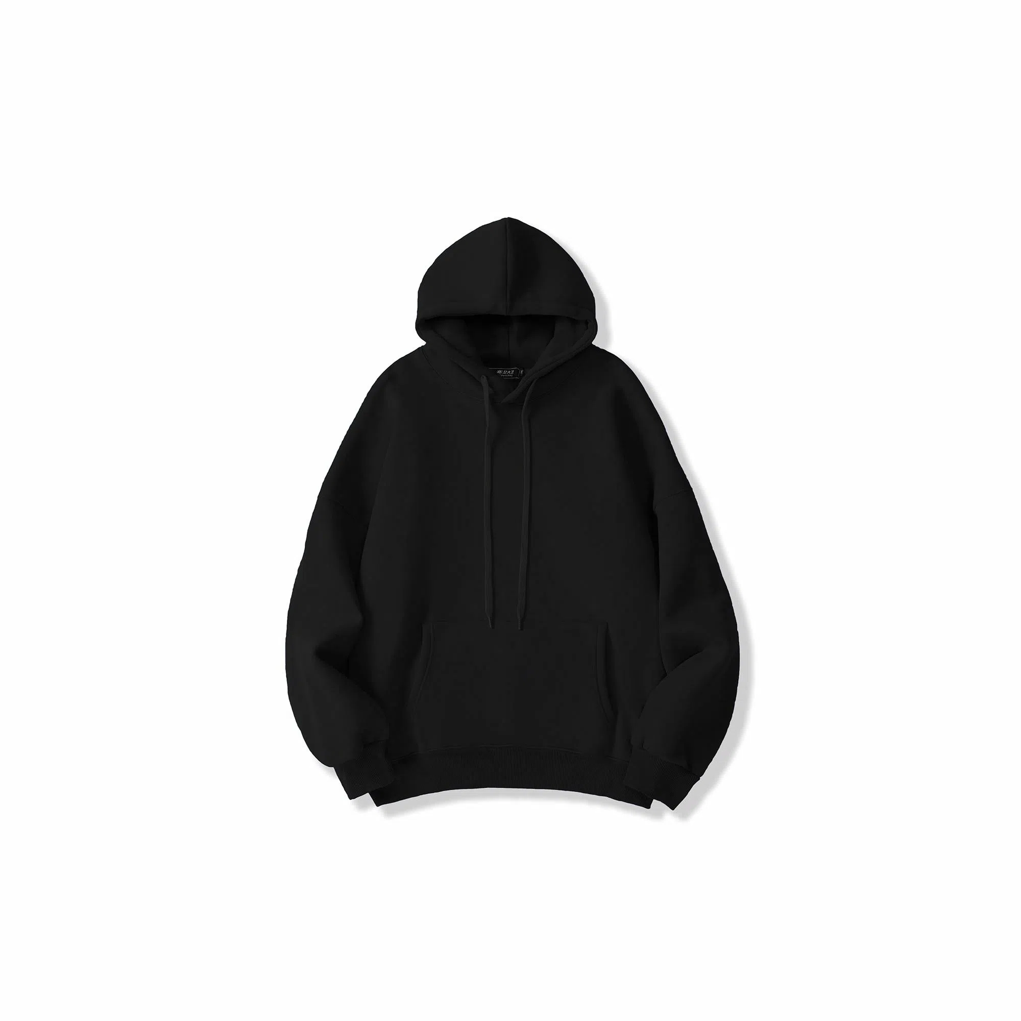 我是大卫 简约纯色口袋慵懒风韩版连帽基础款纯色卫衣加绒 男女同款