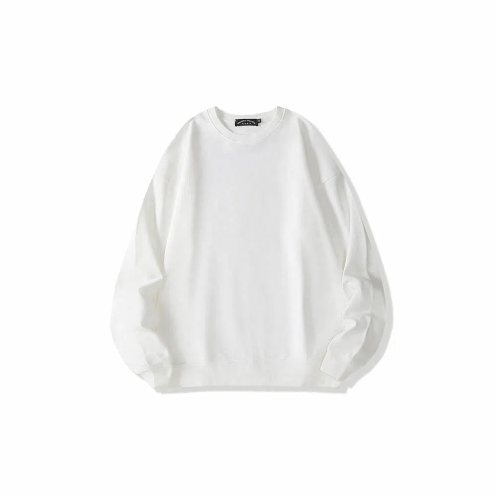 我是大卫 基础款纯色简约休闲打底时尚舒适圆领卫衣 男女同款