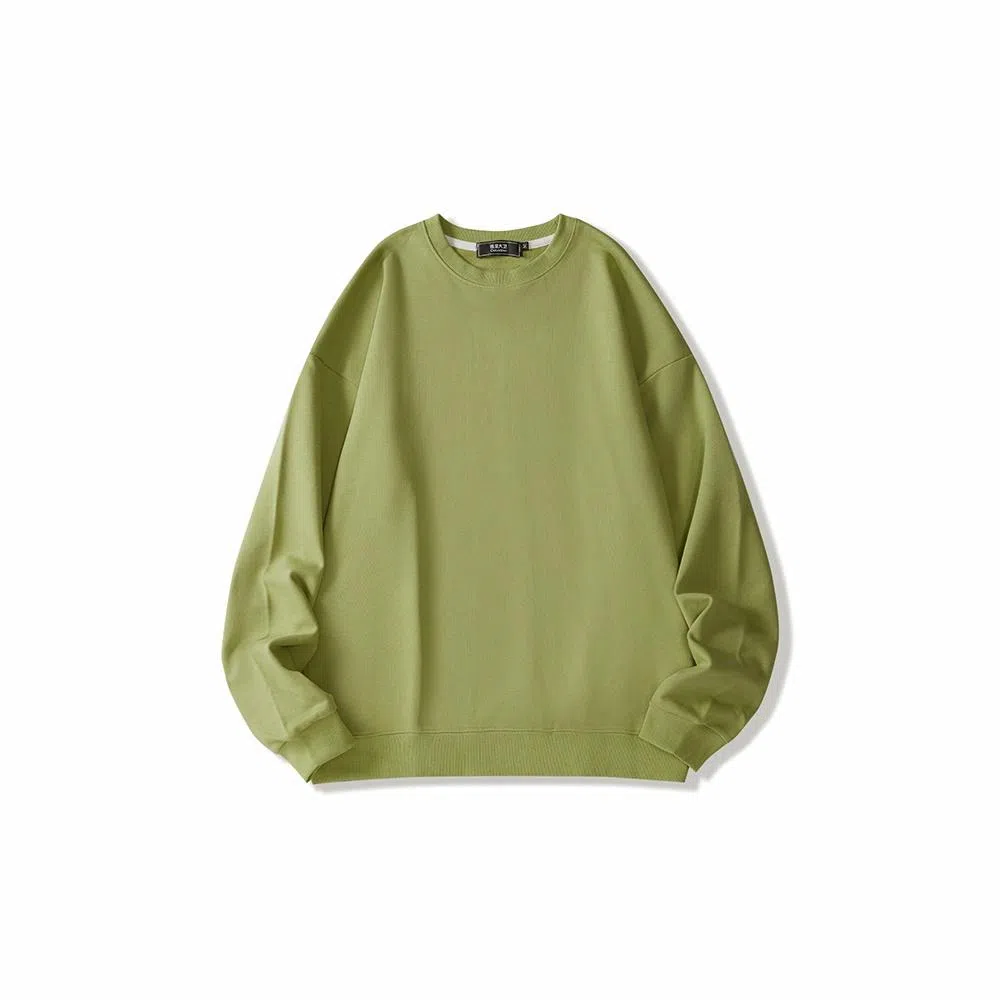 我是大卫 基础款纯色简约休闲打底时尚舒适圆领卫衣 男女同款