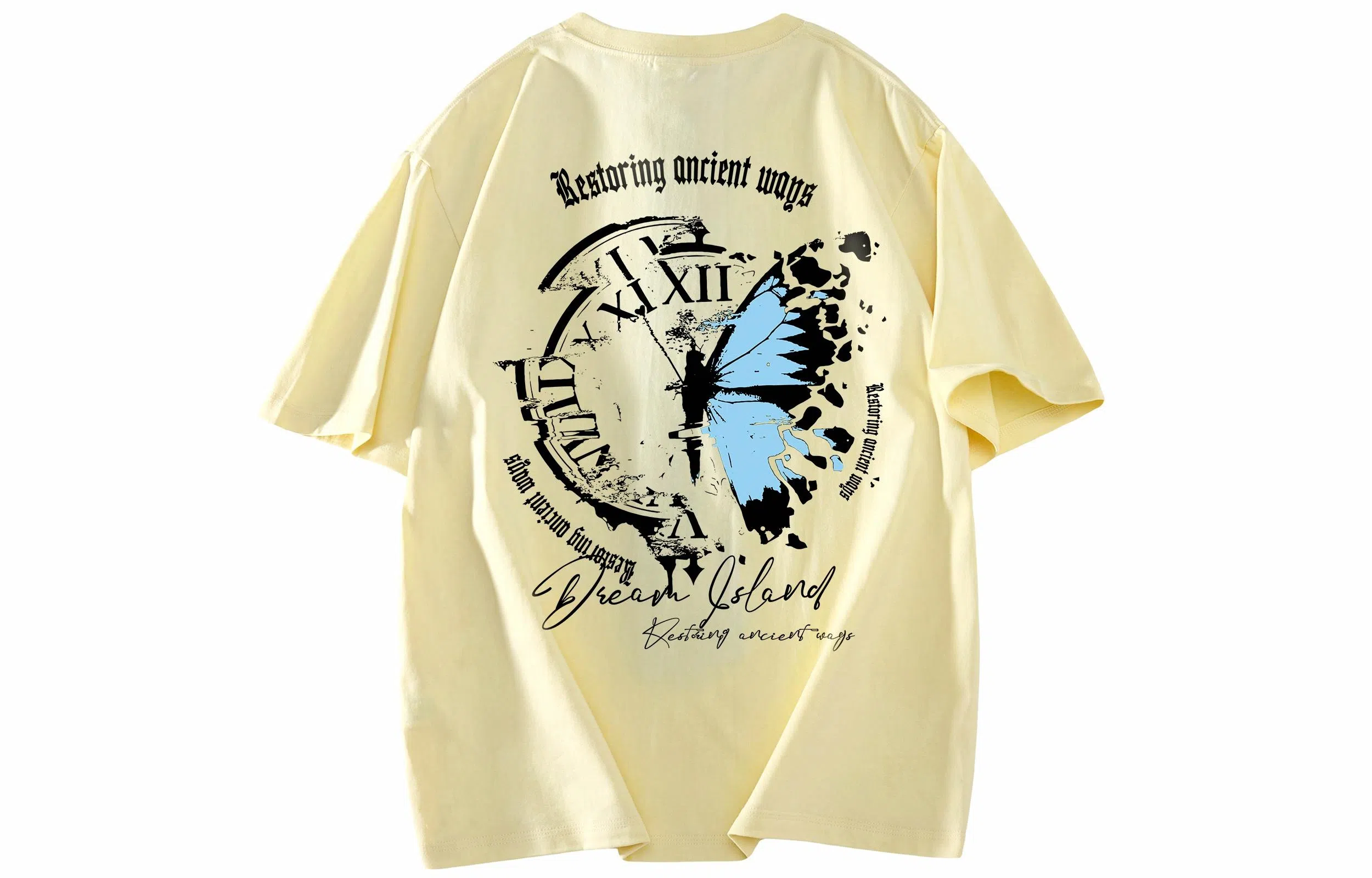 AYEA Butterfly Clock Print T-Shirt