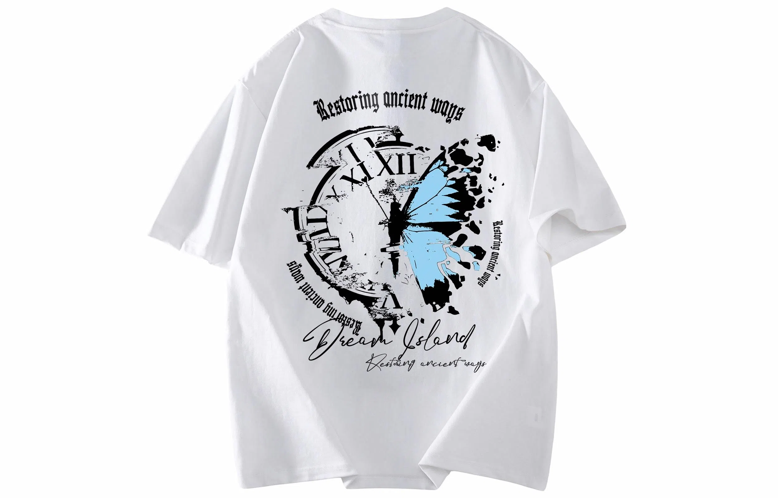 AYEA Butterfly Clock Print T-Shirt