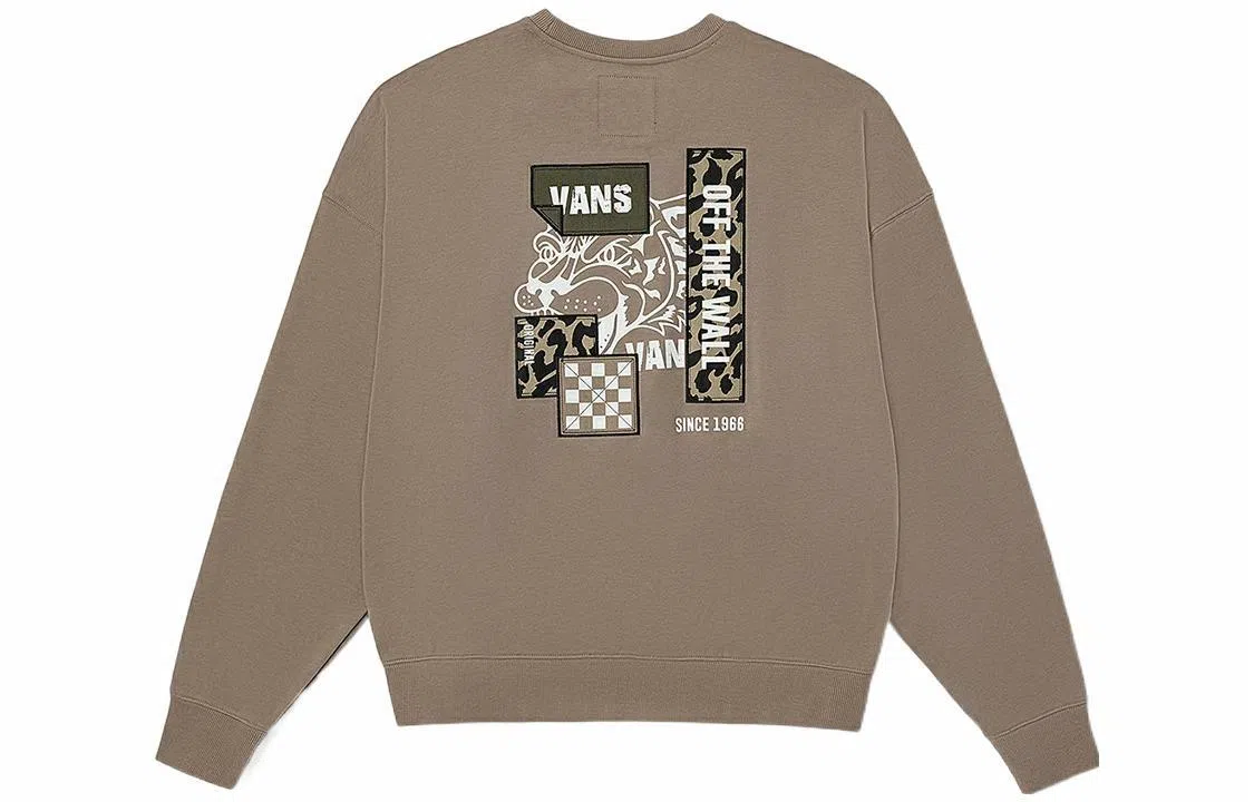 Vans FW22 Pullover Crewneck Sweatshirt Light Brown