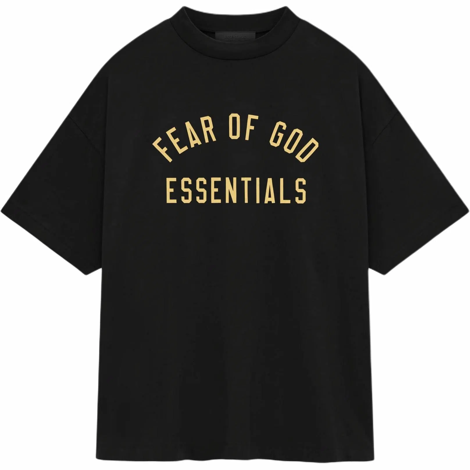 Fear of God Essentials Jersey Crewneck Tee Obsidian Black