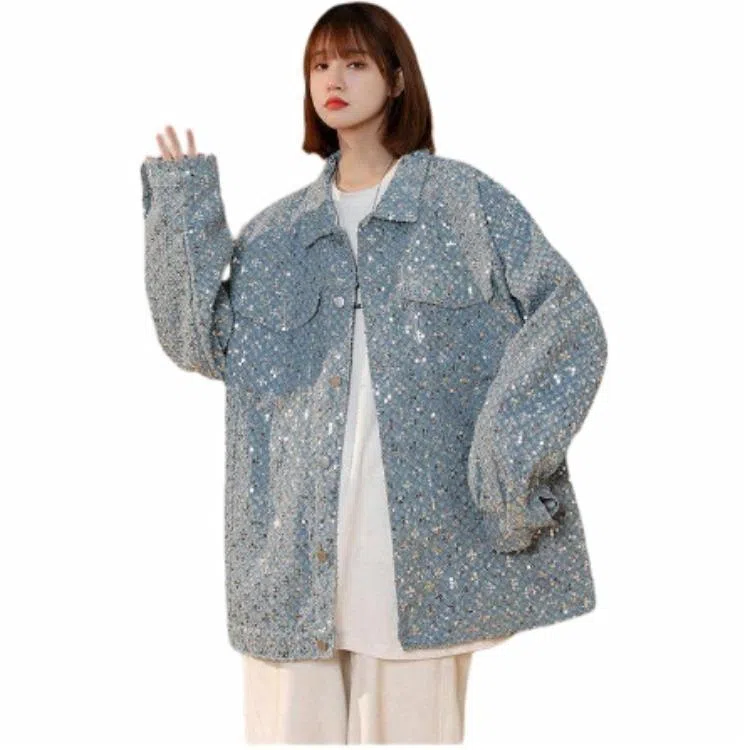 恒源祥 潮流帅气时尚牛仔外套 男款 蓝色