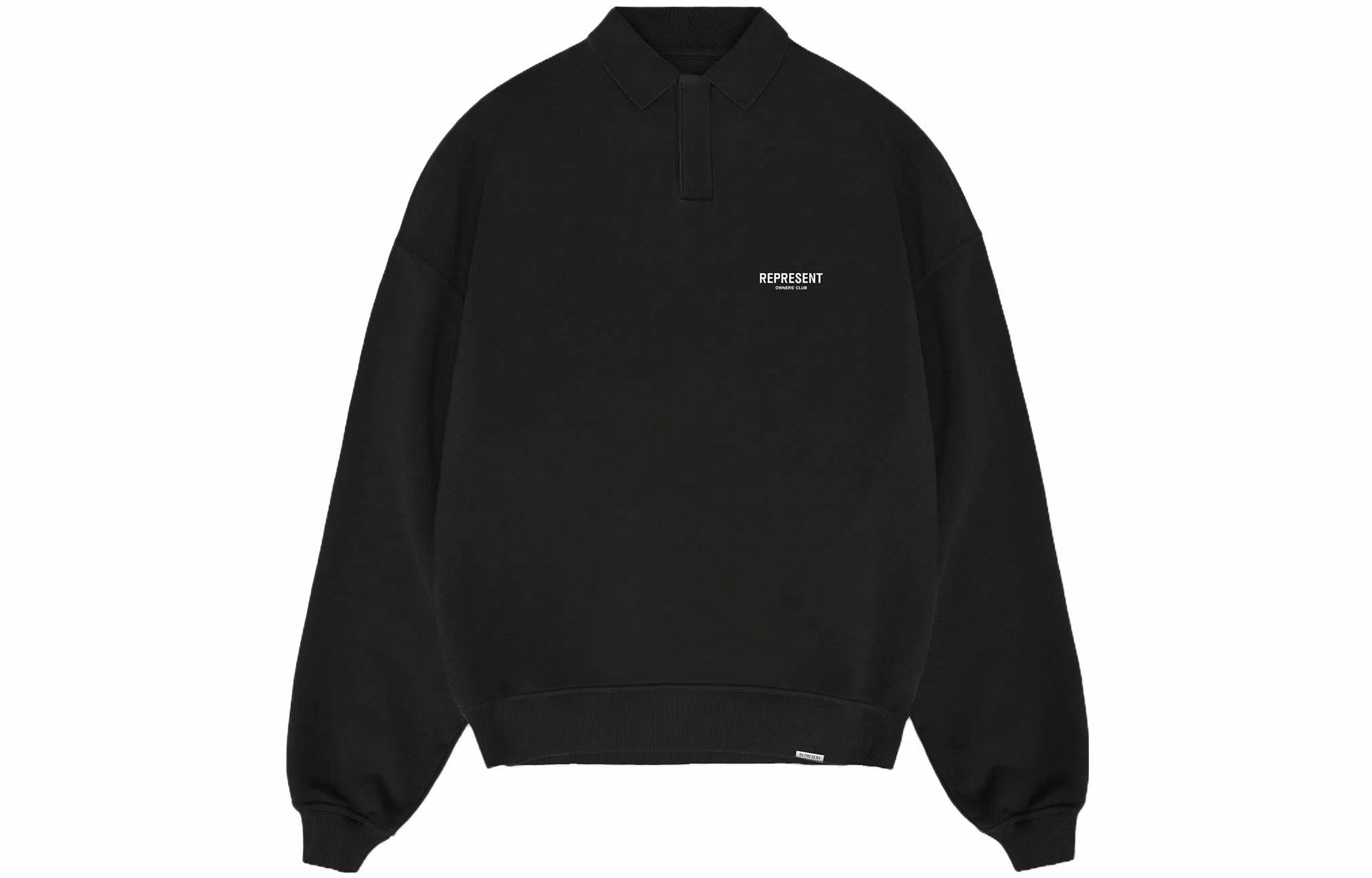 REPRESENT Long Sleeve Crewneck Sweatshirt Black