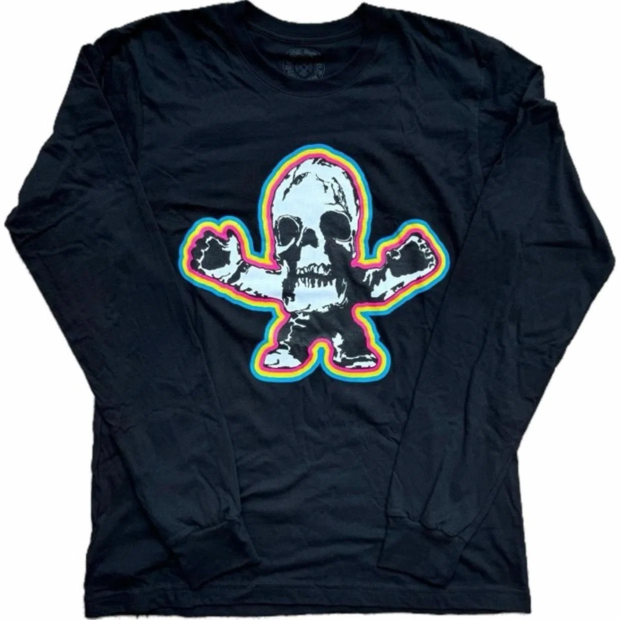 Chrome Hearts Skull Print Long Sleeve Tee Black