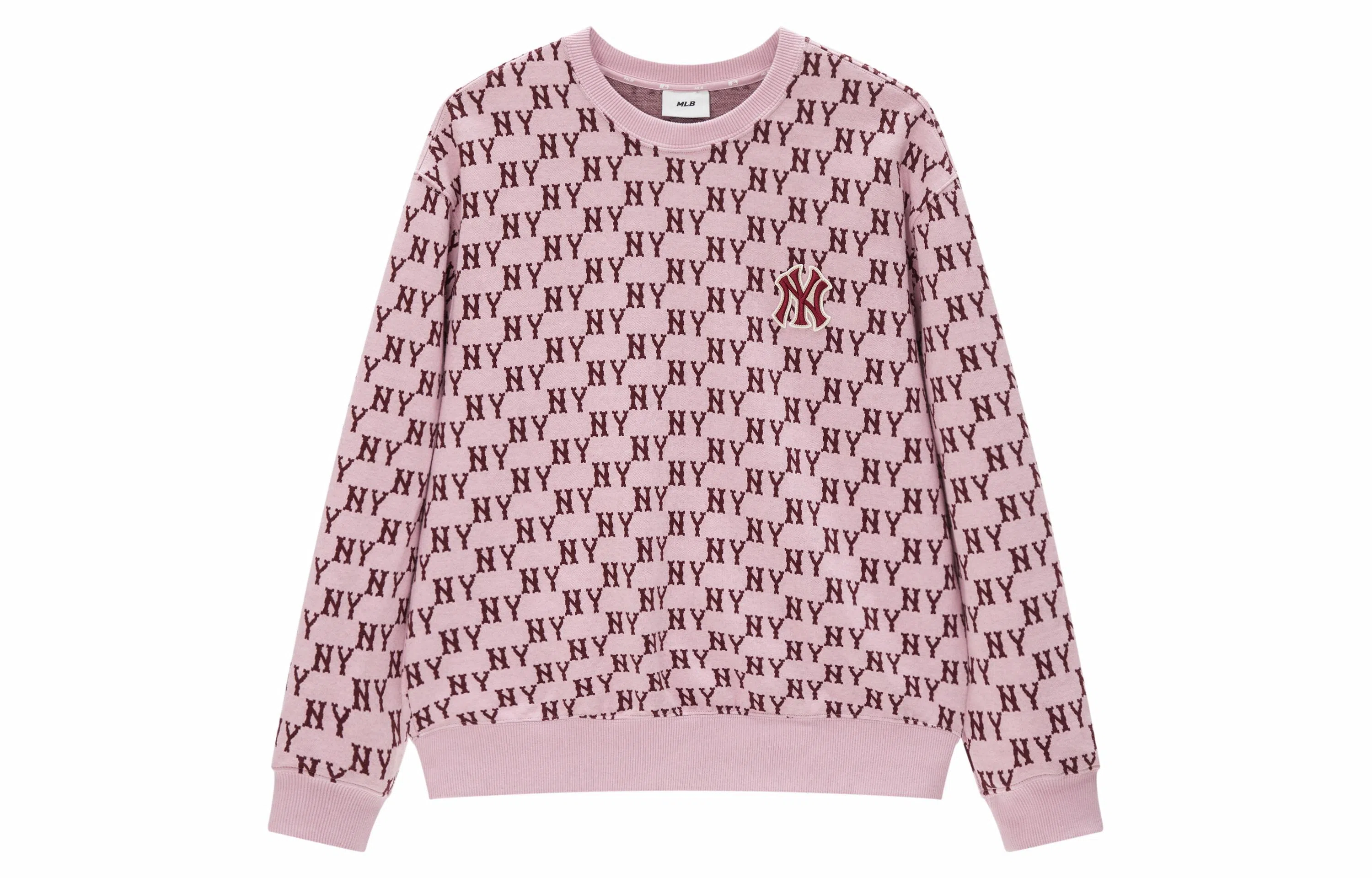 MLB Yankees Logo Pink Sweater