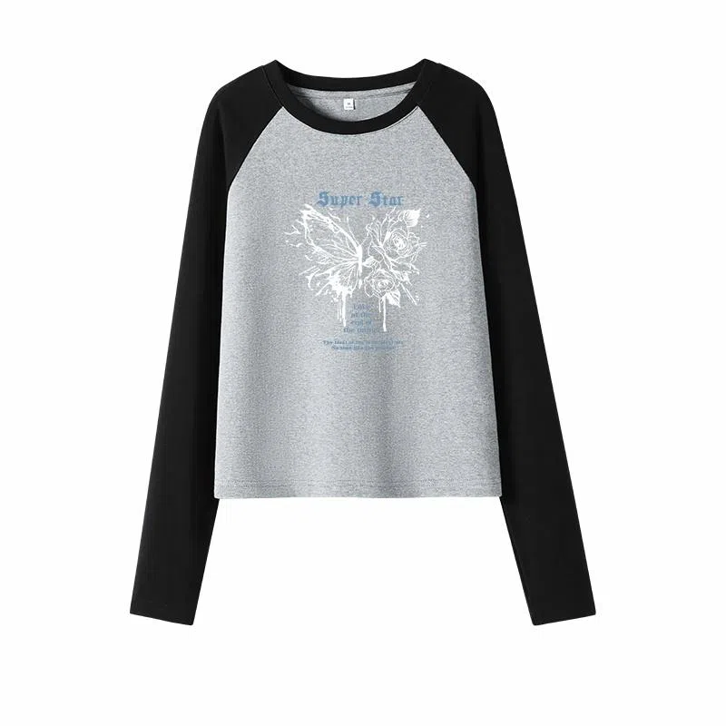 MJ STYLE Raglan Long Sleeve Tee