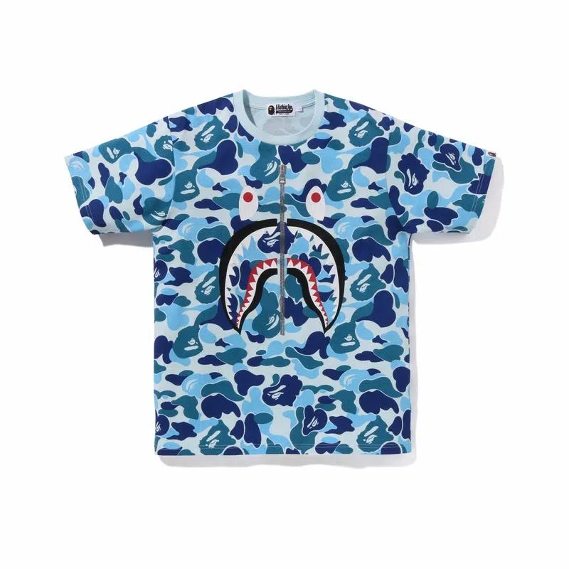 A BATHING APE Shark WGM Camo T-Shirt