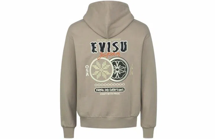 EVISU AW23 Hoodie Khaki